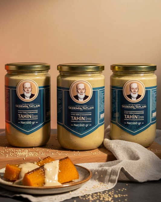 %100 Yerli Susamdan Çiğ Tahin - 660gr 3'lü Paket