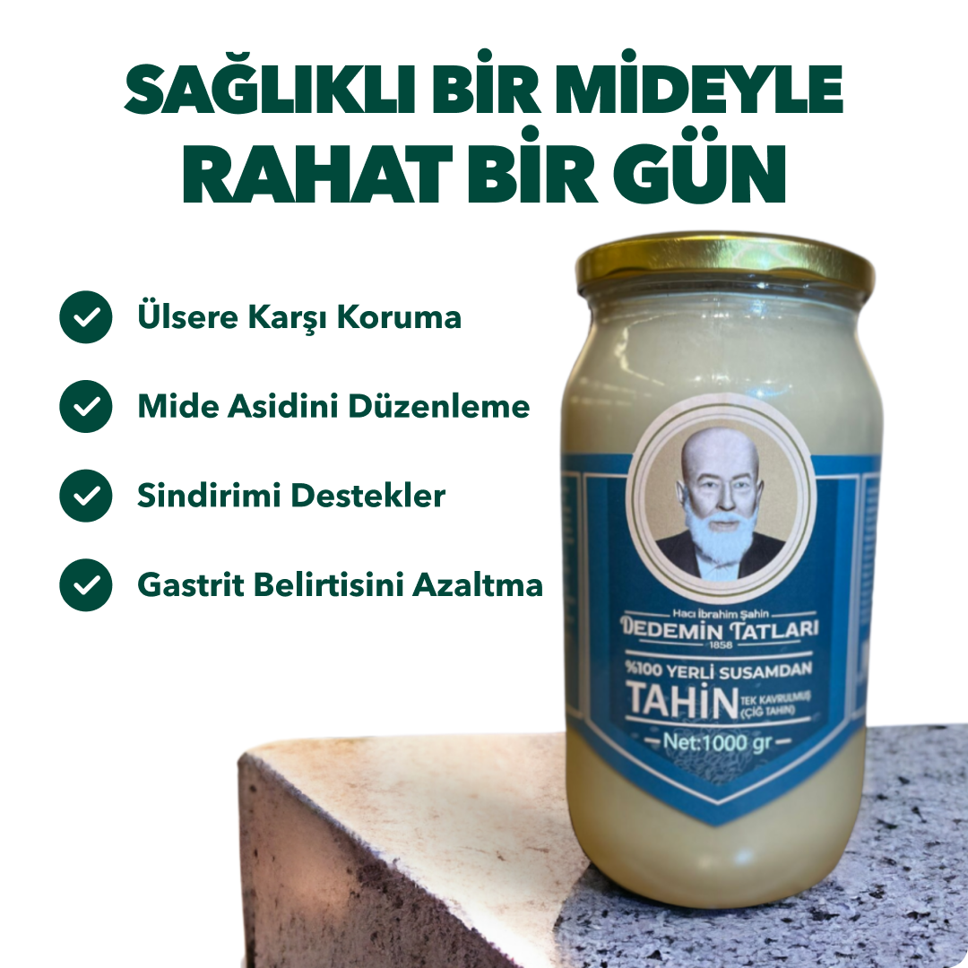 %100 Yerli Susamdan Organik Çiğ Tahin - 660 gr