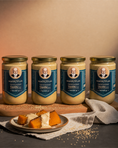 %100 Yerli Susamdan Çiğ Tahin - 660gr 4'lü Paket