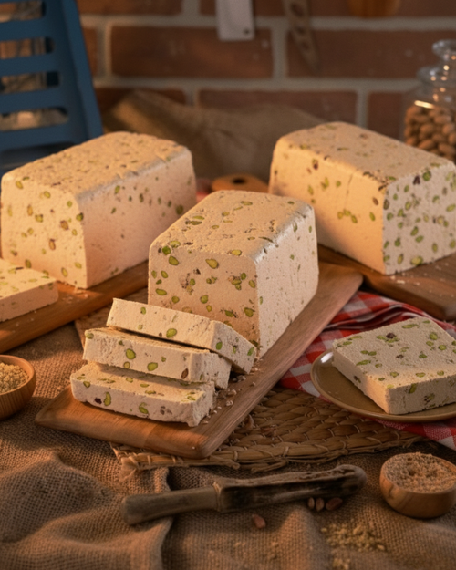 Antep Fıstıklı Tahin Helvası - 400gr 3'lü Paket