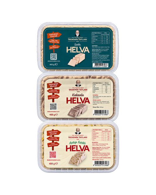 3'lü Karışık Helva Paketi 400 gram