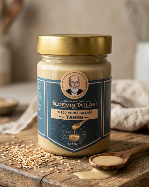 %100 Yerli Susamdan Çiğ Tahin - 300gr